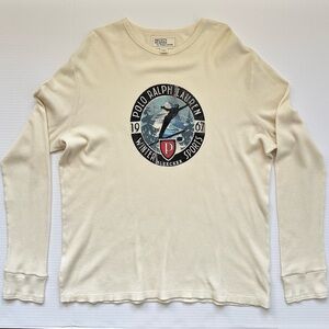 Vintage Polo Ralph Lauren Winter Sports Waffle Thermal Shirt XXL